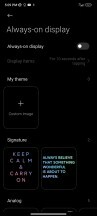 Επιλογές πάντα ενεργής οθόνης - Αναθεώρηση Xiaomi Redmi Note 12