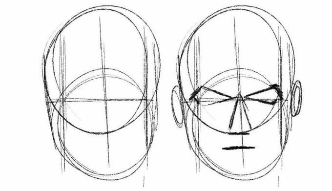 चेहरा कैसे बनाएं: दिशानिर्देशों के साथ ओवरलैपिंग सर्कल