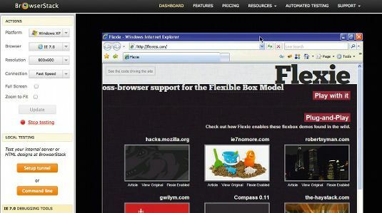 Browserstack.com обеспечивает точное интерактивное онлайн-тестирование для множества браузеров и операционных систем.