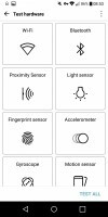 Vérification du capteur - Test du LG G6