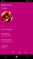 Microsoft Lumia 950 レビュー: 連絡先の表示