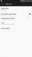 Настройки строки состояния - обзор OnePlus 5
