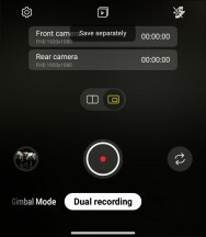 Modo de segunda tela no aplicativo da câmera - avaliação do LG Wing 5G